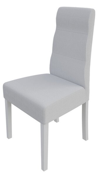 Jedálenská stolička MOVILE 37 - biela / biela ekokoža