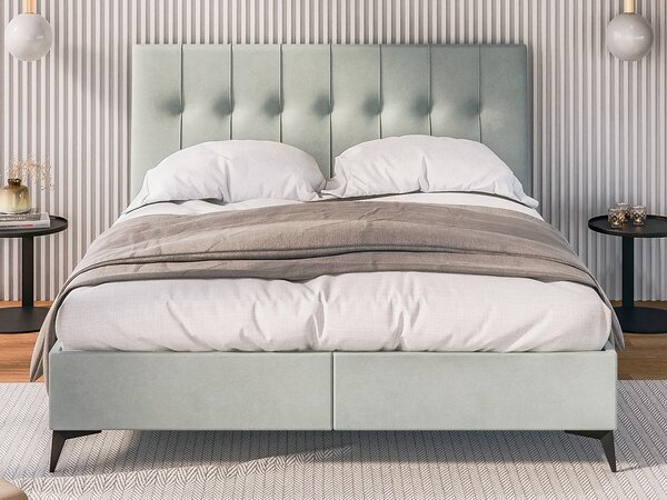 NovýNábytok.sk Manželská posteľ Boxspring 160 cm Leny (mätová) (s matracom a úl. priestorom). Akcia -20%. Vlastná spoľahlivá doprava až k Vám domov. 1043403