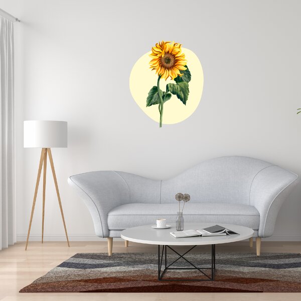 60x60cm Slnečnica - textilná nálepka na stenu