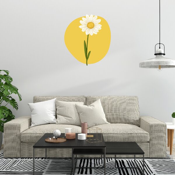 60x60cm Sedmokráska - textilná nálepka na stenu