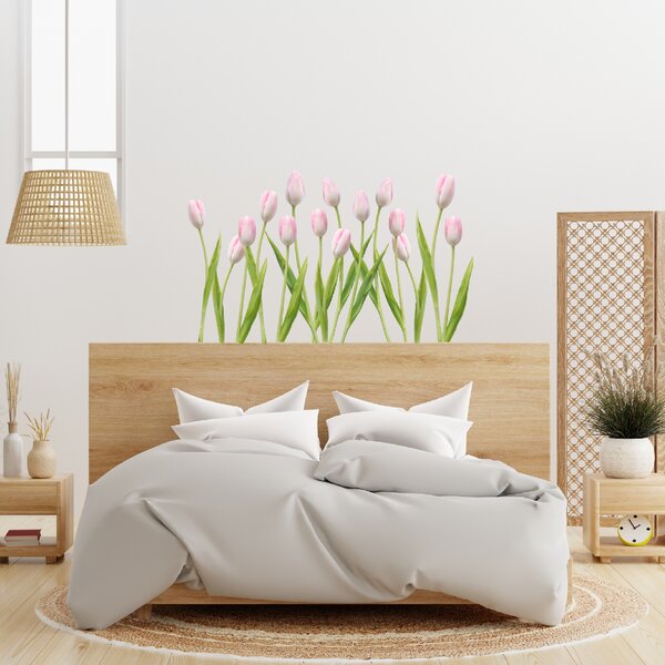 60x120cm Tulipány 2 - textilná nálepka na stenu