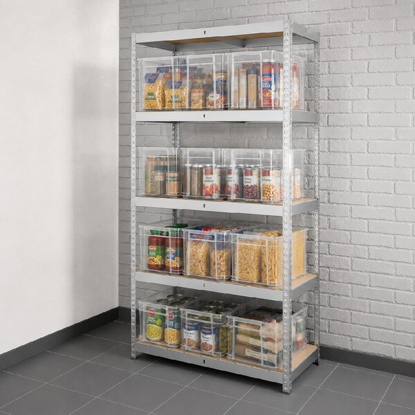 Keeeper Úložný box pre domácnosť aj dielňu, BRUNO XL, 28L, 43 x 35 x 24 cm, transparentný