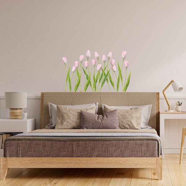 60x120cm Tulipány 2 - textilná nálepka na stenu