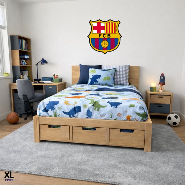 100x100cm Logo FC Barcelona - textilná nálepka na stenu Veľkosť: 60 cm