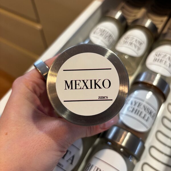 16ks Mexický balíček "Sabor Mexicano” - nálepky na koreničky Veľkosť: 4 cm