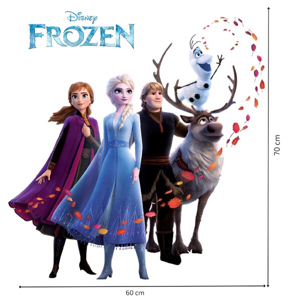 60x70cm Frozen 2 - nálepka na stenu
