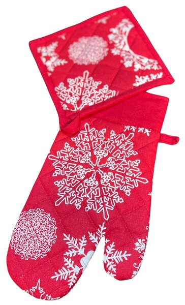 Sendia Textil Vianočný kuchynský 2 set Vločka