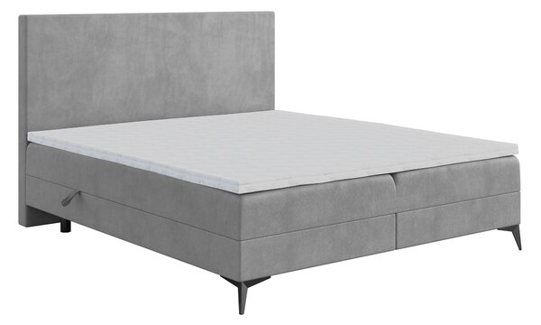 Kontinentálna posteľ 160 cm Ricky (sivá) (s matracom a úl. priestorom). Vlastná spoľahlivá doprava až k Vám domov. 1043439