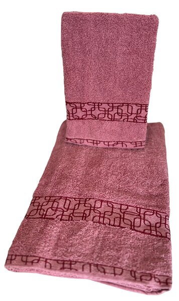 KOCKA Froté uterák,osuška - Ružová Uteráky rozmer: Uterák 50x100 cm