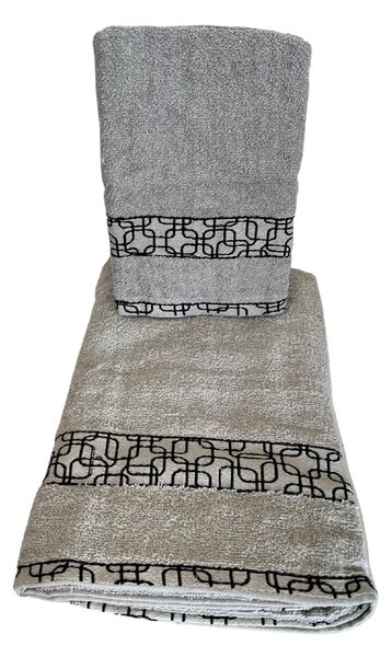 KOCKA Froté uterák,osuška - Svetlosivá Uteráky rozmer: Uterák 50x100 cm