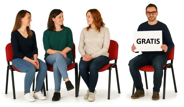 Konferenčná stolička VIVA 3+1 ZADARMO, červená