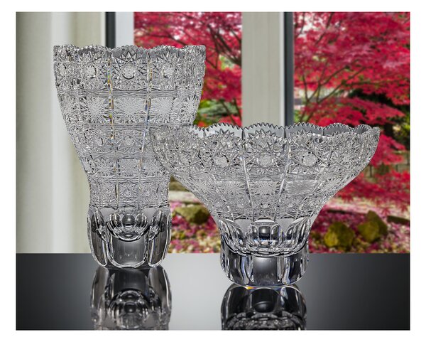 Bohemia Crystal Ručne vyrábaná a ručne brúsená misa 355mm