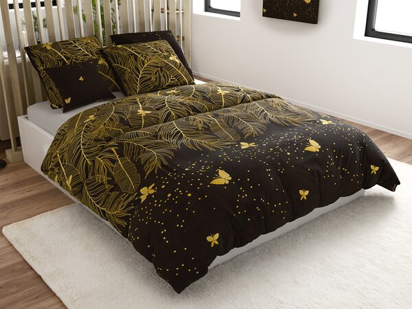 Obliečky z mikrovlákna VISATA čierne Rozmer obliečky: 2 ks 70 x 80 cm | 160 x 200 cm