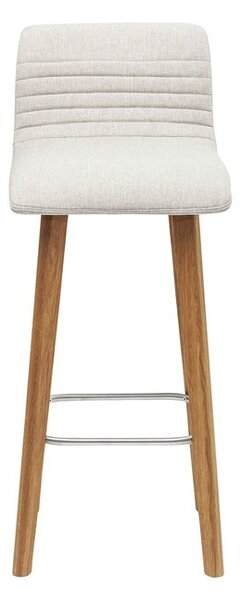 KARE DESIGN Sada 2 ks − Barová stolička LARA Ecru 98 × 42,5 × 46 cm