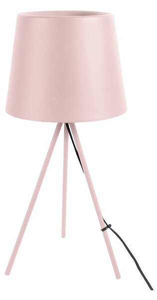 LEITMOTIV Stolná lampa Classy Metal – ružová 57 cm x 27,5cm