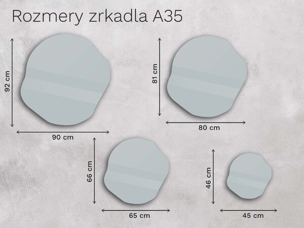Organické LED zrkadlo s osvetlením A35