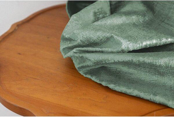 Zatemňovací záves LOOM VELVET 140x250 cm, zelený Zavesenie: Riasiaca páska