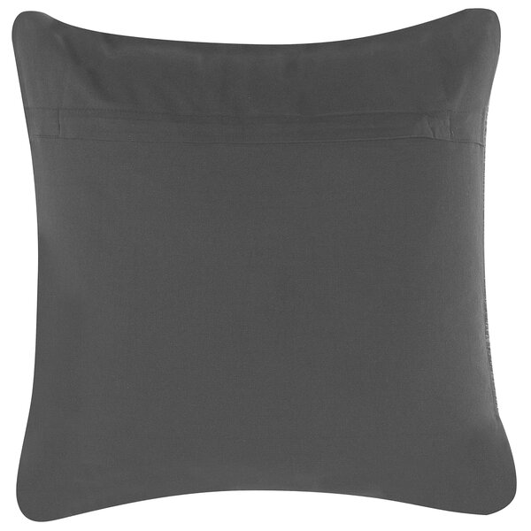 Sada 2 dekoratívnych vankúšov sivá bavlnená 45 x 45 cm ozdobné pletené vankúše so vzorom boho retro