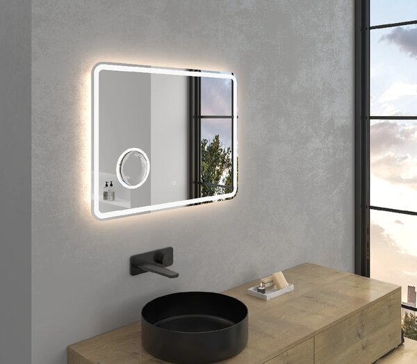 CERANO - Kúpeľňové LED zrkadlo Lucido - 80x60 cm