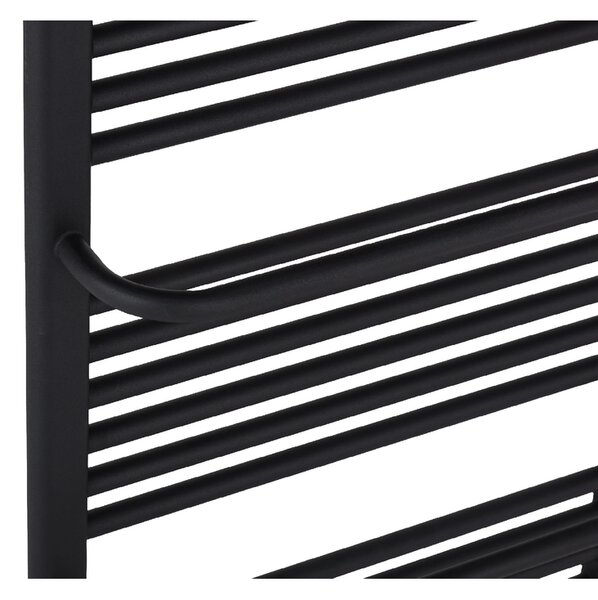 CERANO - Kúpeľňový radiátor Antonio - bočné pripojenie - 655W - čierna matná - 1180x550 mm