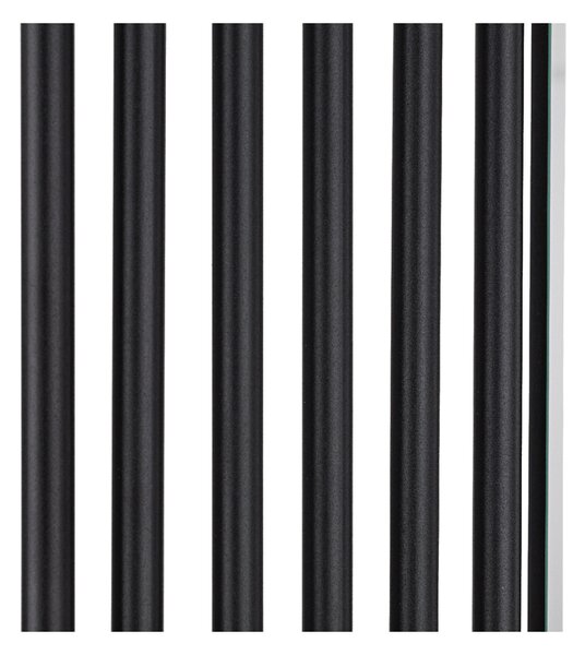 CERANO - Kúpeľňový radiátor Maximus - bočné pripojenie - 735W - čierna matná - 1510x740 mm