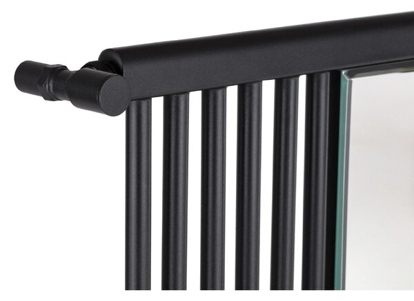 CERANO - Kúpeľňový radiátor Maximus - bočné pripojenie - 735W - čierna matná - 1510x740 mm