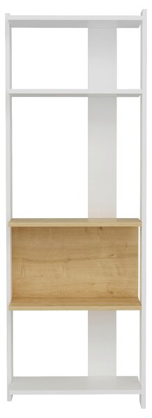 REGÁL, biela, farba duba, 58,6/165/26,8 cm MID.YOU - Online Only drobný nábytok, Online Only