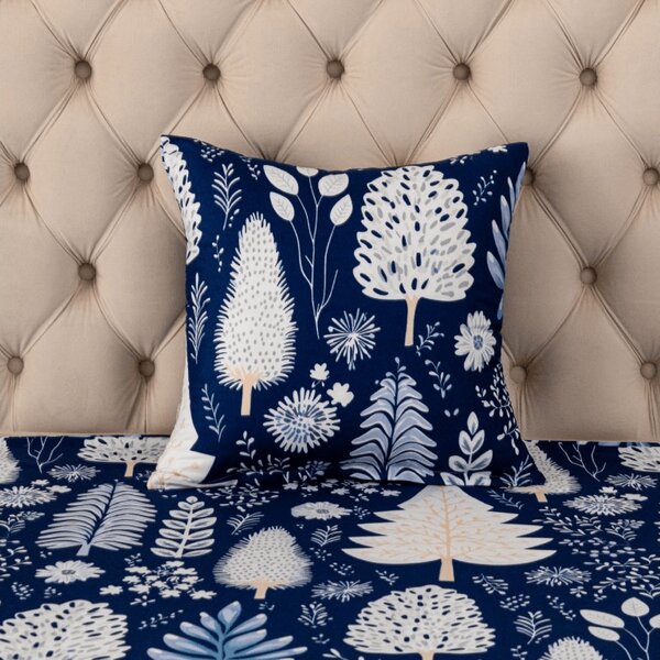 Obliečka na vankúš z mikrovlákna INDIGO BLOOM 45x45 cm, modrá