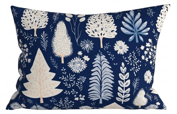 Obliečka na vankúš z mikrovlákna INDIGO BLOOM 50x70 cm, modrý