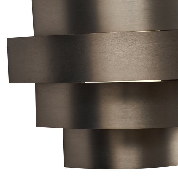 Moderné nástenné svietidlo Gunmetal vrátane LED s 3-stupňovým stmievaním - Lines