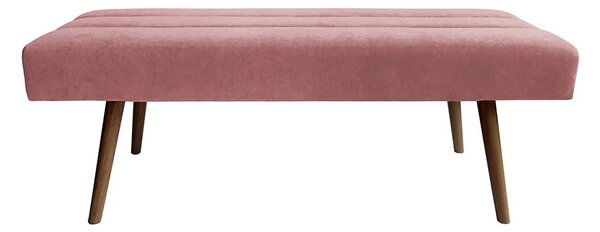 Ružová lavica Explicit Suede 130 × 41 × 43 cm LEITMOTIV