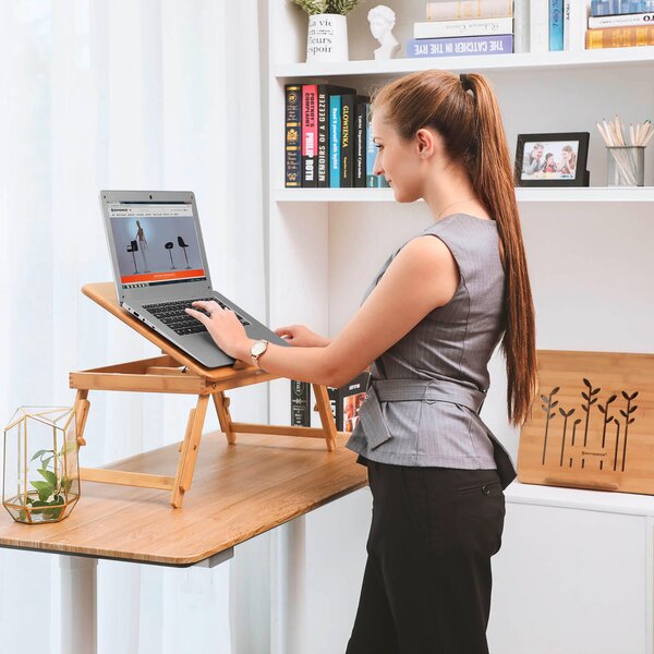 STÔL NA NOTEBOOK, prírodná farba, 55/35/29 cm Boxxx - Online Only kancelárie, Online Only