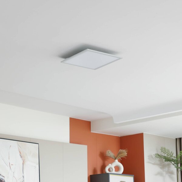 Lindby LED panel Enhife, biely, 40 x cm, kov, 4 000 K, Biela / opálová, Pracovňa / Kancelária, Moderný