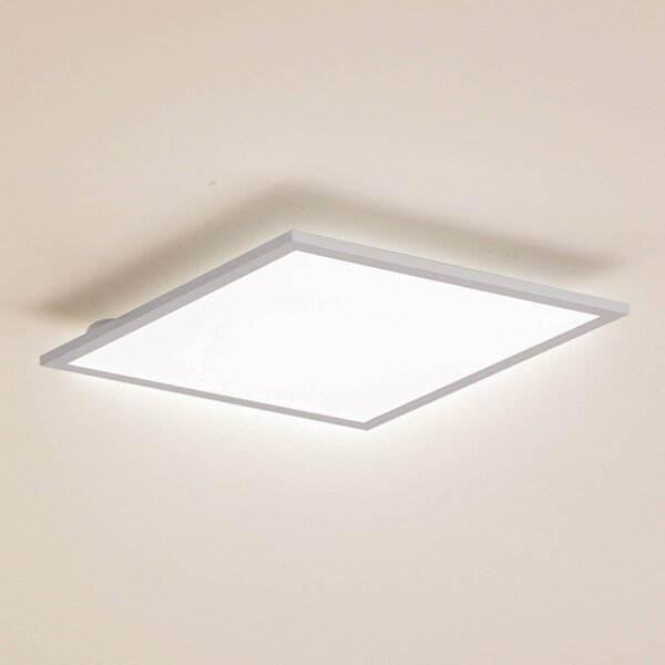 Lindby LED panel Enhife, biely, 40 x cm, kov, 4 000 K, Biela / opálová, Pracovňa / Kancelária, Moderný