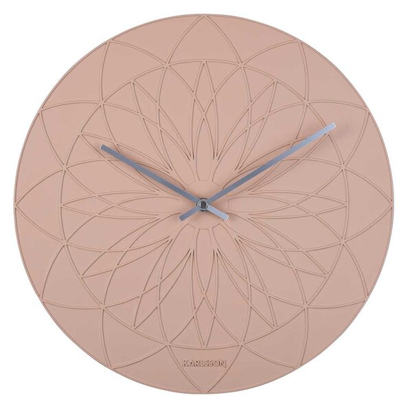 KARLSSON Nástenné hodiny Fairytale – hnedé 39 × 3,5 cm