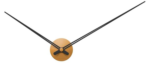 KARLSSON Nástenné hodiny LBT Sharp – hnedé ∅ 90 cm