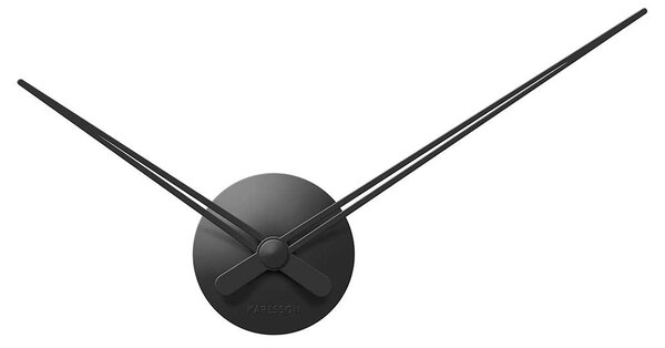 KARLSSON Nástenné hodiny LBT mini Sharp – čierne ∅ 44 cm