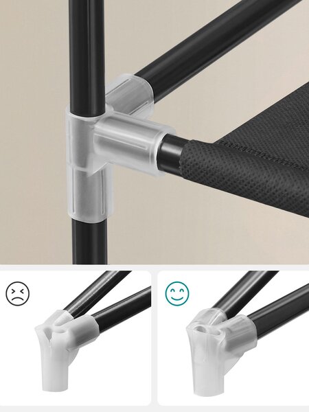 REGÁL NA TOPÁNKY, čierna, 58/160/28 cm Boxxx - Online Only drobný nábytok, Online Only