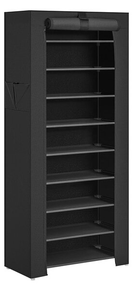 REGÁL NA TOPÁNKY, čierna, 58/160/28 cm Boxxx - Online Only drobný nábytok, Online Only