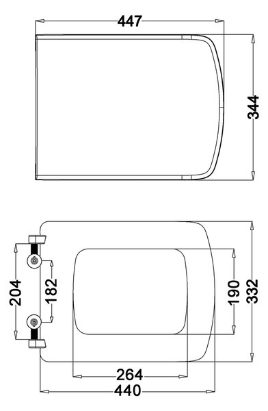 Isvea Isvea, SOLUZIONE WC sedátko, Soft Close, biela (Purity), 40S30700I