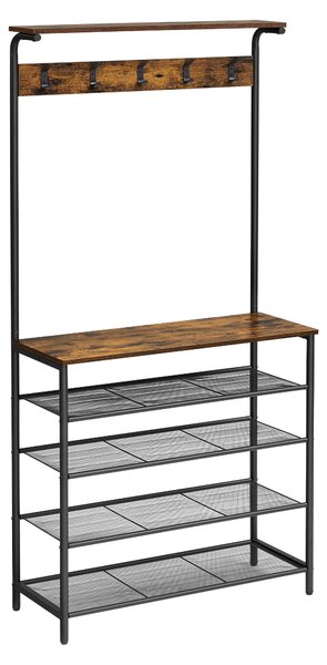 PREDSIEŇOVÝ NÁBYTOK, hnedá, čierna, 80/183,5/31,5 cm Boxxx - Online Only drobný nábytok, Online Only