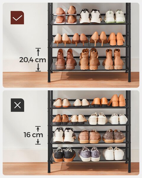 REGÁL NA TOPÁNKY, hnedá, čierna, 75/93/28 cm Boxxx - Online Only drobný nábytok, Online Only