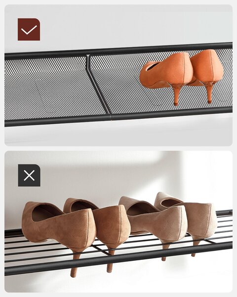REGÁL NA TOPÁNKY, hnedá, čierna, 75/93/28 cm Boxxx - Online Only drobný nábytok, Online Only