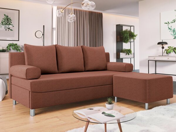 Mirjan24 Pohovka Don s taburetkou, Dostupné poťahy: Lux 30 + Evo 30 5902928009484