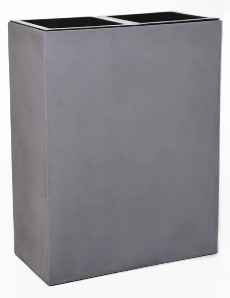 Kvetináč ELEMENTO, sklolaminát, šírka 59 cm, sivá