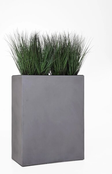 Kvetináč ELEMENTO, sklolaminát, šírka 59 cm, sivá