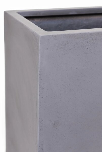 Kvetináč ELEMENTO, sklolaminát, šírka 59 cm, sivá