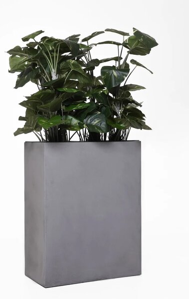 Kvetináč ELEMENTO, sklolaminát, šírka 59 cm, sivá