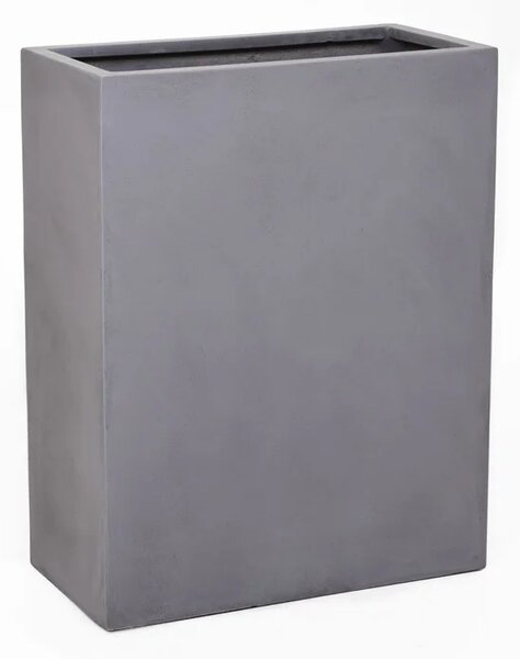 Kvetináč ELEMENTO, sklolaminát, šírka 59 cm, sivá