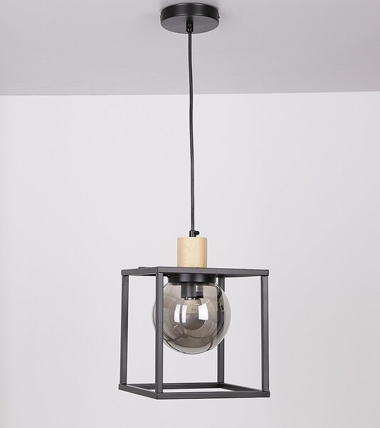 Závesný luster Retro pre žiarovku E27 – LED lustre a svietidlá > Lustre